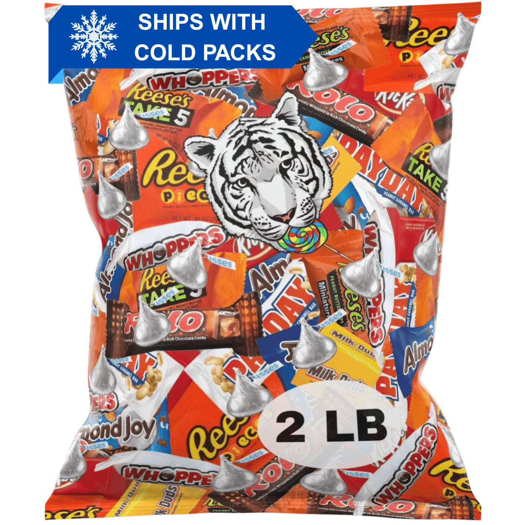 Assortiment de chocolats en vrac, emballés individuellement, idéal pour les fêtes, Halloween, les vacances, les cadeaux de Noël, les collations de bureau, 2 lb, 4 lb, 6 lb