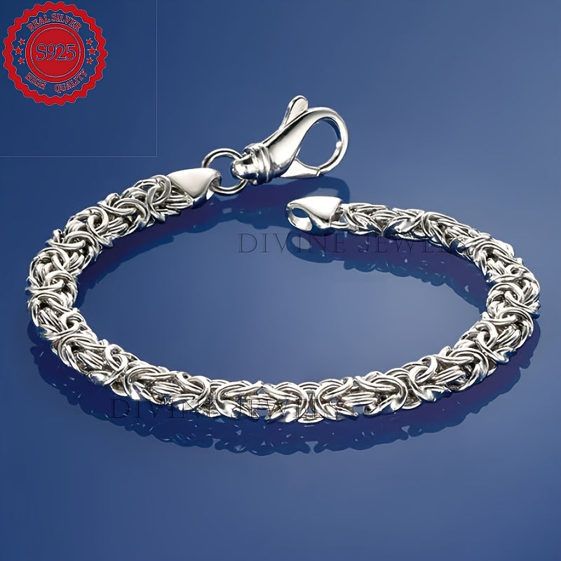 Bracelet tennis pour femme en argent sterling 925 – Design élégant à maillons continus en or et argent, coffret cadeau inclus, parfait pour la fête des Mères, la Saint-Valentin et les cadeaux d'anniversaire