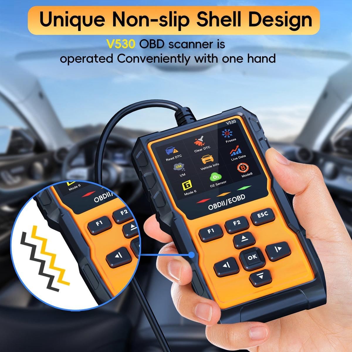 Outil de diagnostic OBD2 professionnel, lecteur de codes défaut moteur avec réinitialisation, modes 6 et 8, préparation I/M - Valise de diagnostic automobile universelle pour tous les véhicules OBDII depuis 1996