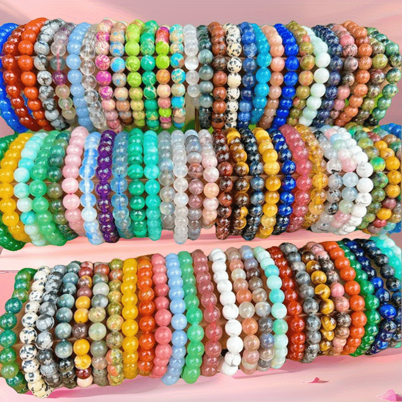Lot de 60 bracelets bohèmes en perles de verre tissées à la main - Bracelets d'amitié colorés pour femmes et filles, cadeau pour meilleure amie, accessoires de supporters pour jour de match, bijoux empilables pour usage quotidien