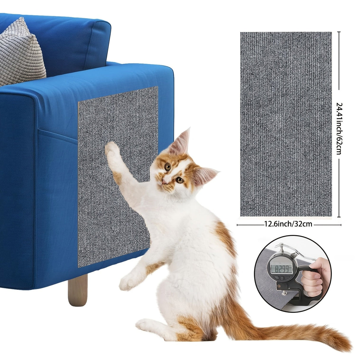 Protecteurs de meubles anti-griffes pour chat auto-adhésifs - Protections découpables pour canapé et mur, dispositifs de dissuasion durables contre les griffades de chat pour canapé, chaise, cadre de porte