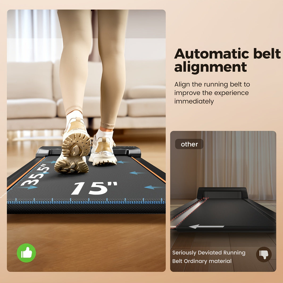Tapis de marche sous bureau, moteur silencieux 2,5 HP, inclinaison 15 %, 4-en-1, capacité de 120 kg avec télécommande et écran LED - Tapis de course portable pour bureau à domicile, marche, jogging et perte de poids