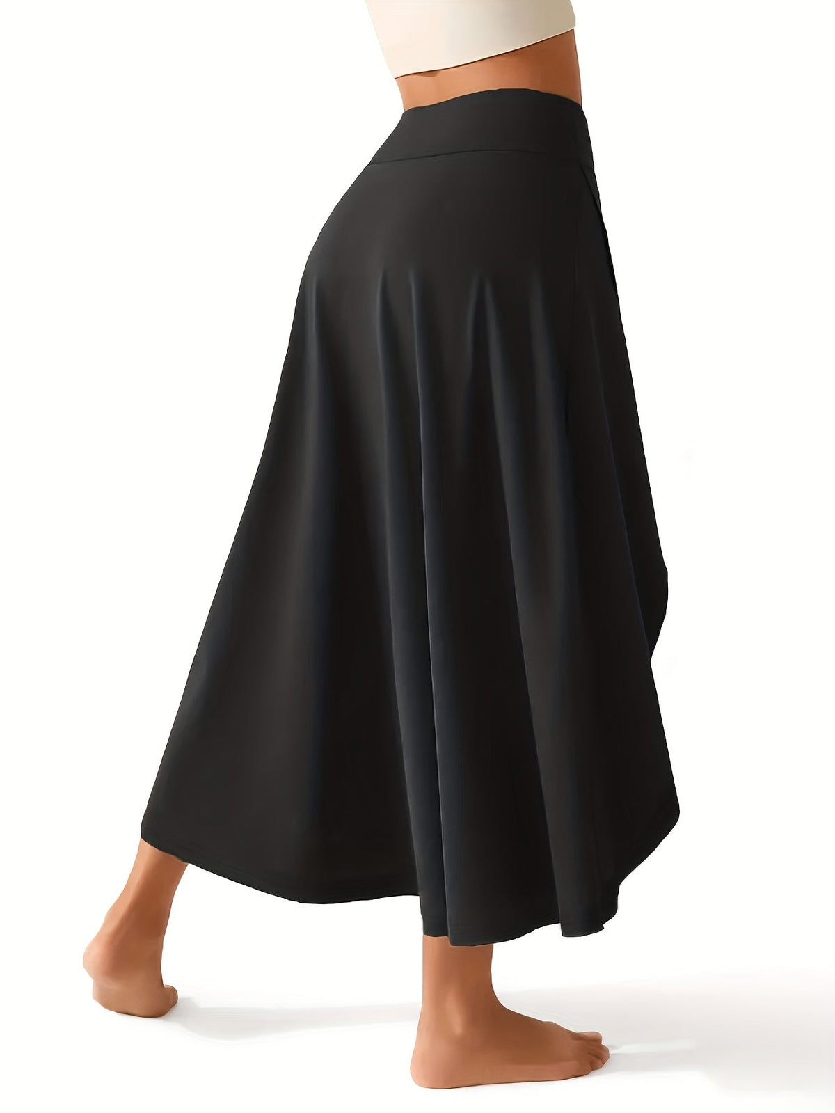 Jupe-short 2 en 1 taille haute pour femme avec short intégré et poches – Jupe de tennis de sport légère et extensible pour le fitness, la gym et le quotidien, XS-XXL, coloris variés