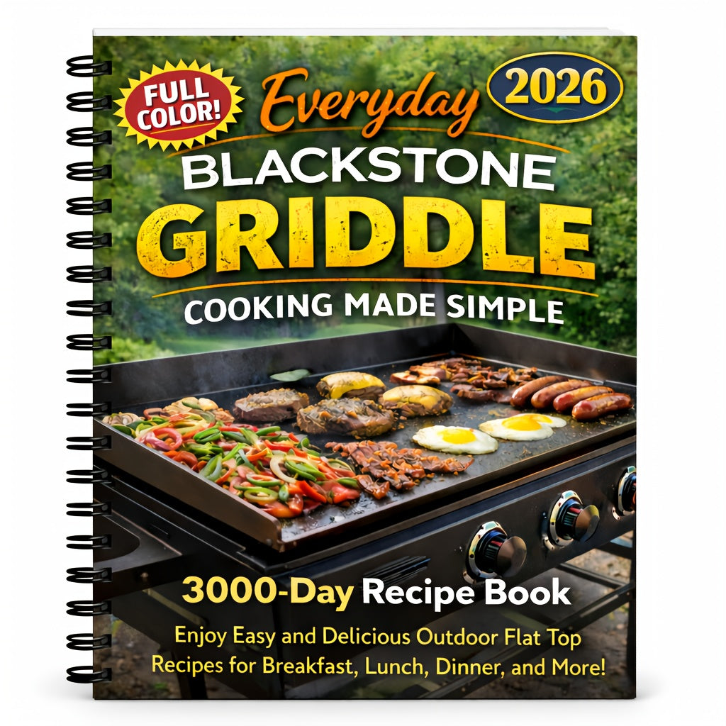 Livre de recettes Blackstone : Recettes faciles et pas à pas pour barbecue à plaque chauffante, guide pour débutants pour le petit-déjeuner, le déjeuner, le dîner et plus encore sur votre Blackstone