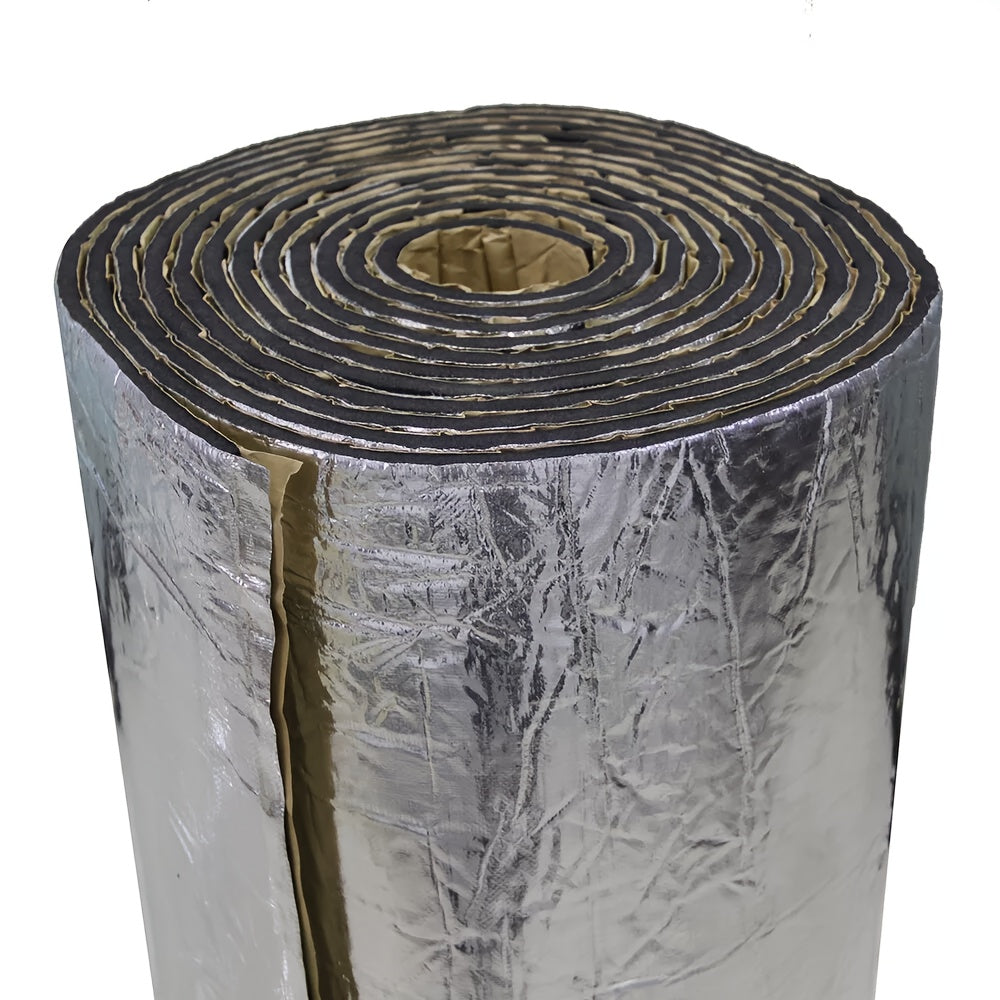 Tapis d'insonorisation et bouclier thermique pour voiture, 22/26 pi² – Isolation phonique en feuille d'aluminium auto-adhésive, découpe et installation faciles pour plancher, portière et coffre, outils d'installation inclus