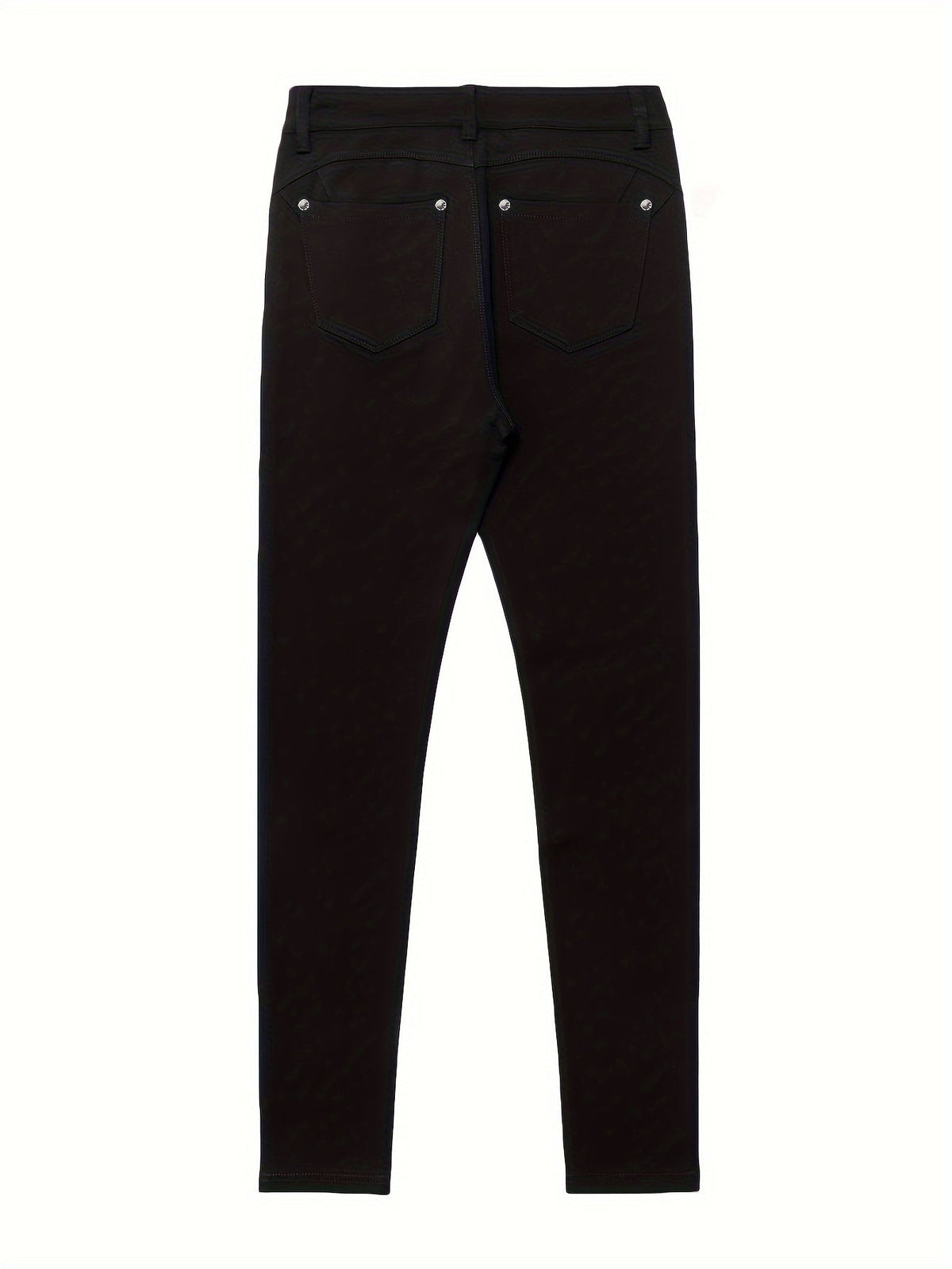 Jean skinny stretch taille haute pour femme, détail bouton en métal, style urbain, pantalon en jean coupe ajustée, 10 couleurs, S-XXL