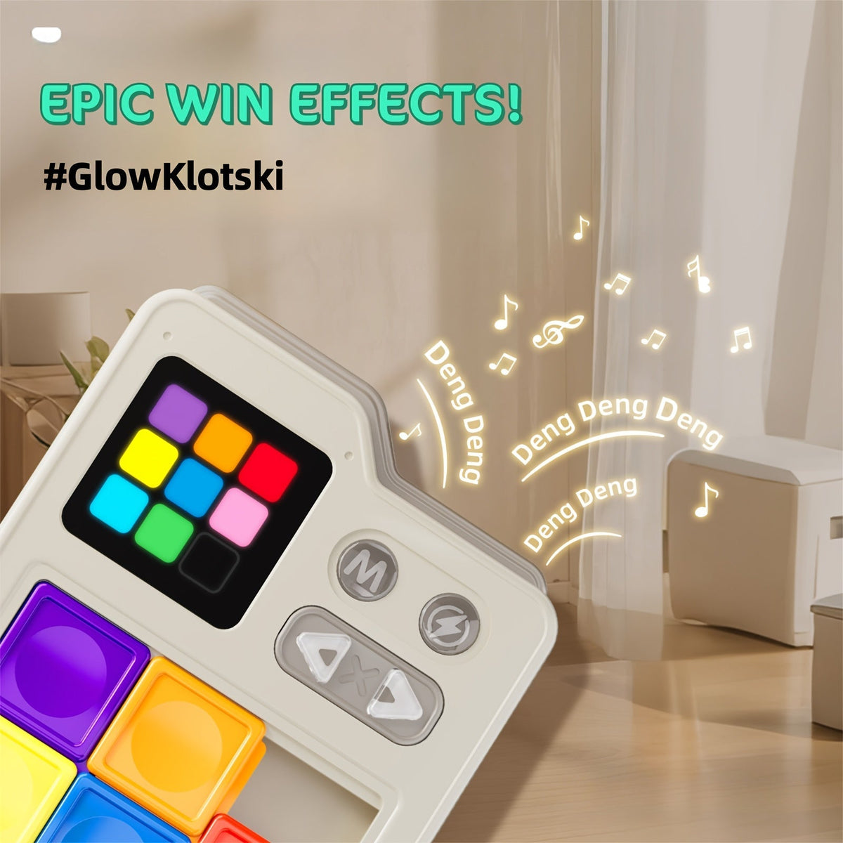 Console de jeu électronique de réflexion Klotski, puzzle Huarong Dao avec effets sonores, plateau de jeu à induction, difficulté progressive, jouet éducatif STIM, cadeau pour enfants et adultes