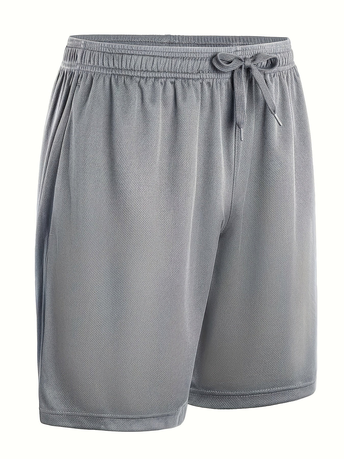 Shorts de sport à séchage rapide pour homme avec poches et taille ajustable – Shorts de training, running et salle de sport légers et coupe ample pour hommes et adolescents, 100 % polyester, couleurs unies, lavables en machine, lot de 10 en gros