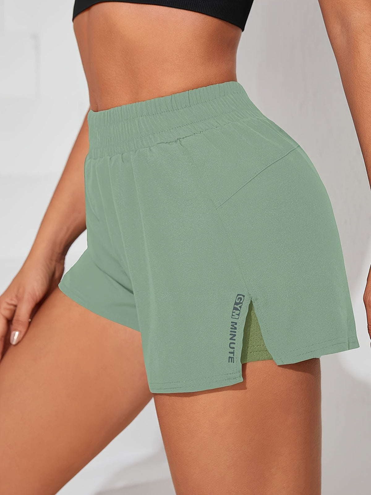 Short de yoga pour femme avec poche – Short de sport décontracté, extensible et opaque pour l'entraînement, la gym, la course à pied, printemps, été, automne