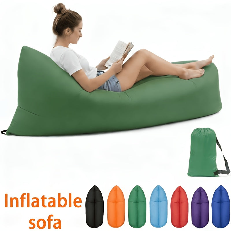 Fauteuil gonflable pliable, canapé pneumatique portable pour camping, plage, festivals, réunions en plein air, gonflage rapide, adultes, violet, bleu, vert, noir, rouge, jaune, orange