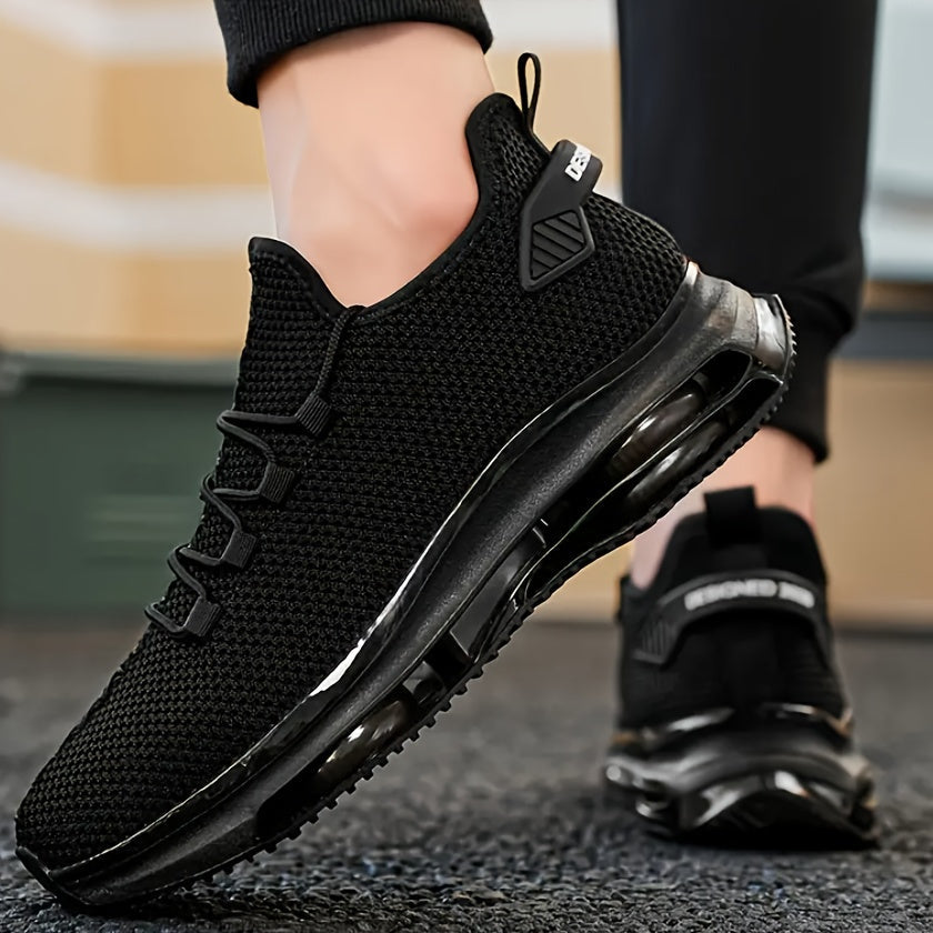 Baskets de running respirantes en maille pour homme avec semelle à coussin d'air – Chaussures de sport légères à lacets pour le trail, printemps et été, 4 coloris, pointures US 6,5–13