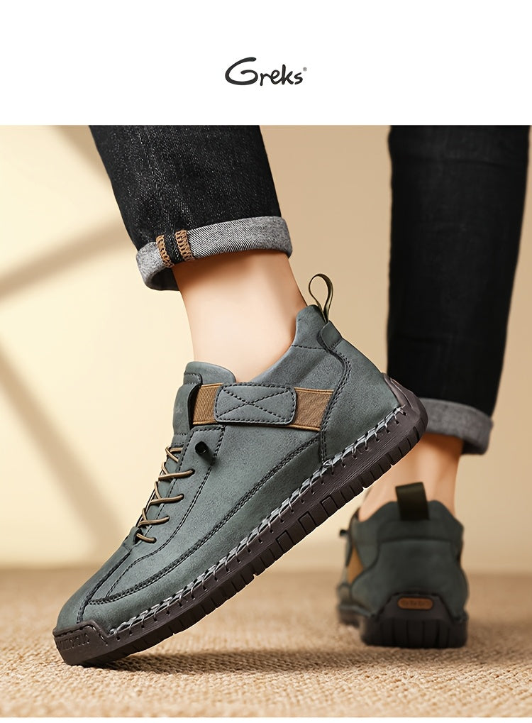 Bottines sans lacets pour hommes, mocassins mi-hauts légers, semelle amortissante antidérapante pour la marche, la conduite, le bureau décontracté, semi-formel, printemps, automne, UE 34,5-48