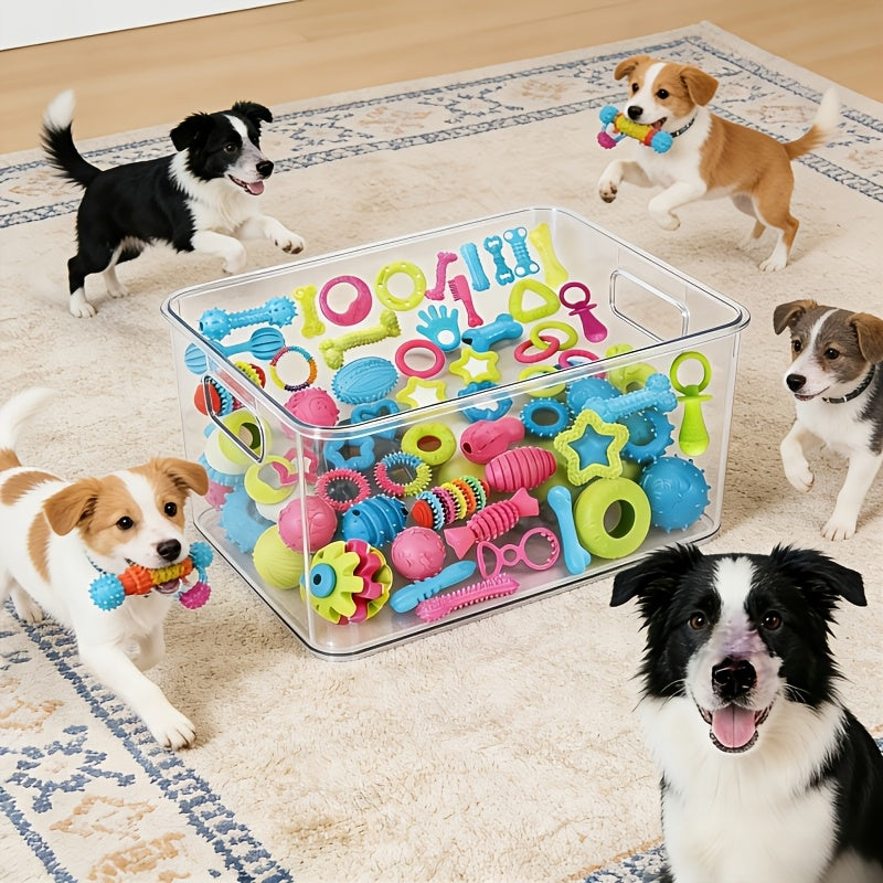 Ensemble de 6 jouets à mâcher pour chien - Jouets résistants aux morsures et à l'usure pour le nettoyage des dents et le lien affectif, jouets interactifs pour chiots et chiens adultes, styles assortis aléatoires
