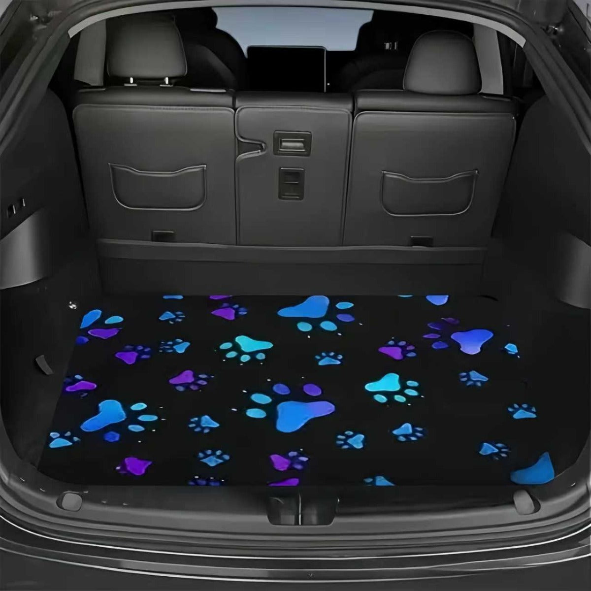 Tapis de coffre pour voiture – Revêtement de chargement antidérapant et imperméable avec motifs uniques, protection intérieure de véhicule durable contre la saleté, les déversements et les rayures, ajustement universel