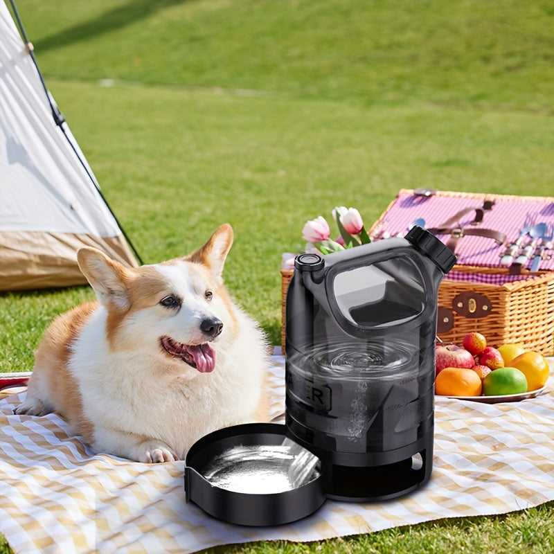 Gourde pour chien 3000 ml avec écuelle rétractable - Distributeur d'eau de voyage portable pour chien pour le camping, la randonnée, la promenade, le parc et la plage - Grande capacité, étanche et sans BPA