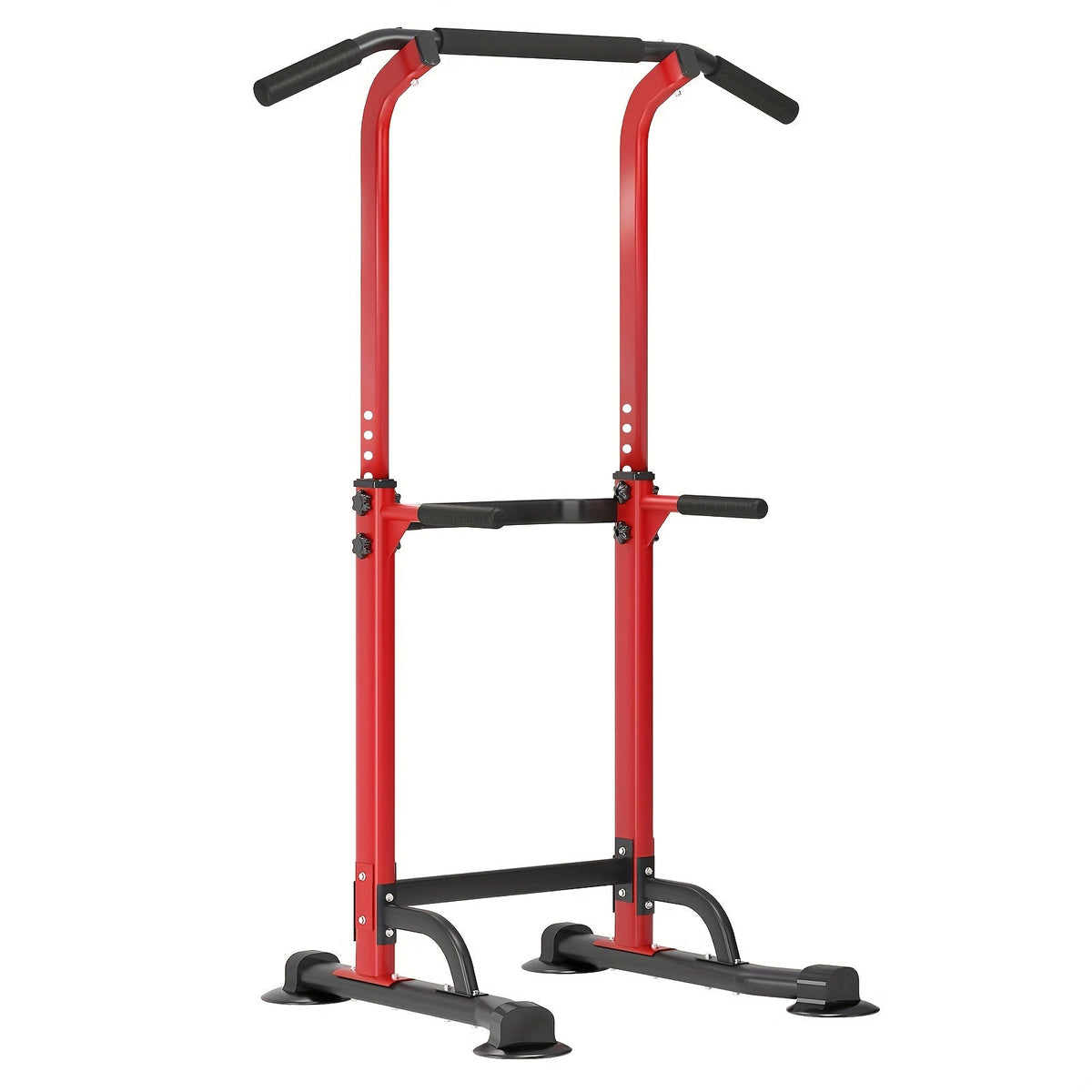 Station de musculation avec barre de traction, 10 hauteurs réglables, capacité de 150 kg, entraînement complet du corps pour salle de sport à domicile – Rose Noir Rouge Jaune Bleu Orange Vert