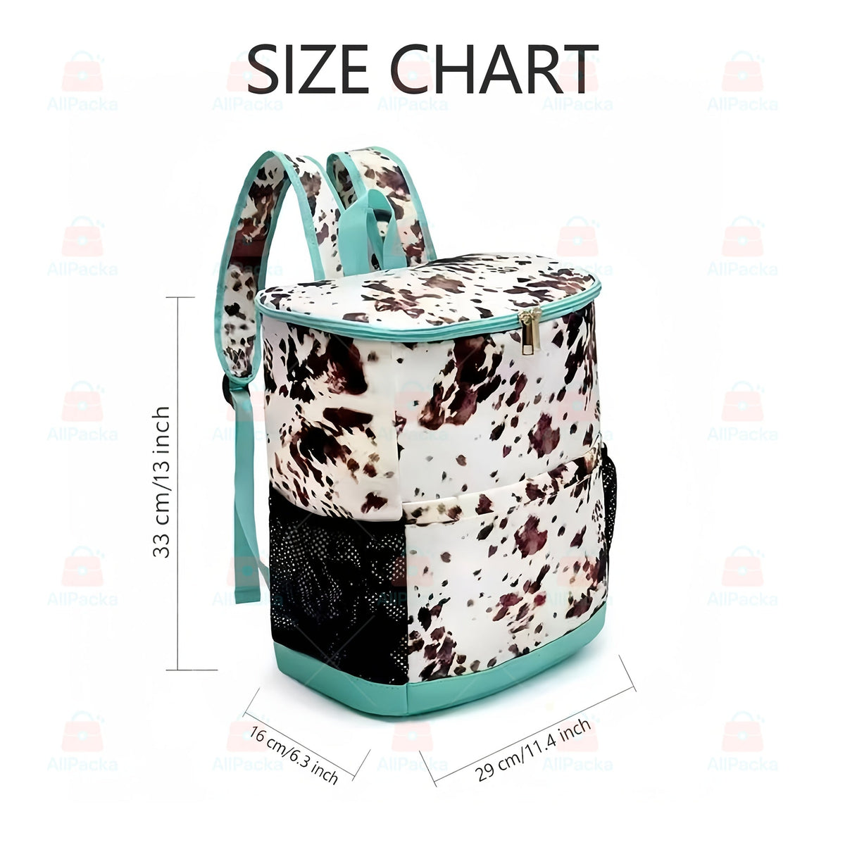 Sac à dos glacière isotherme 30 canettes motif léopard avec poches en filet et bretelles réglables - Sac glacière en nylon étanche pour la plage, le camping, le pique-nique, la randonnée, les voyages et l'usage quotidien