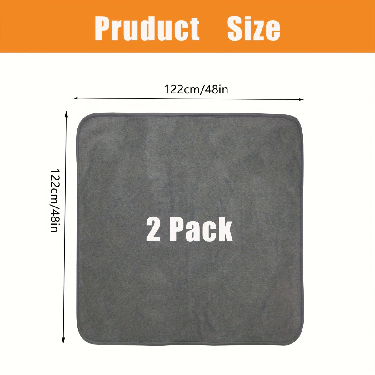 Lot de 2 tapis de propreté lavables pour chien – Alèses réutilisables à 4 couches, ultra-absorbantes et antidérapantes pour chiots, mises bas, éducation, cage, parc et voyage, tailles multiples, toutes races