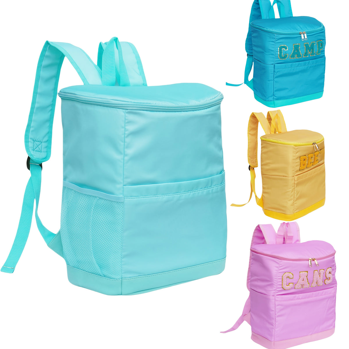 Sac à dos glacière isotherme 30 canettes motif léopard avec poches en filet et bretelles réglables - Sac glacière en nylon étanche pour la plage, le camping, le pique-nique, la randonnée, les voyages et l'usage quotidien