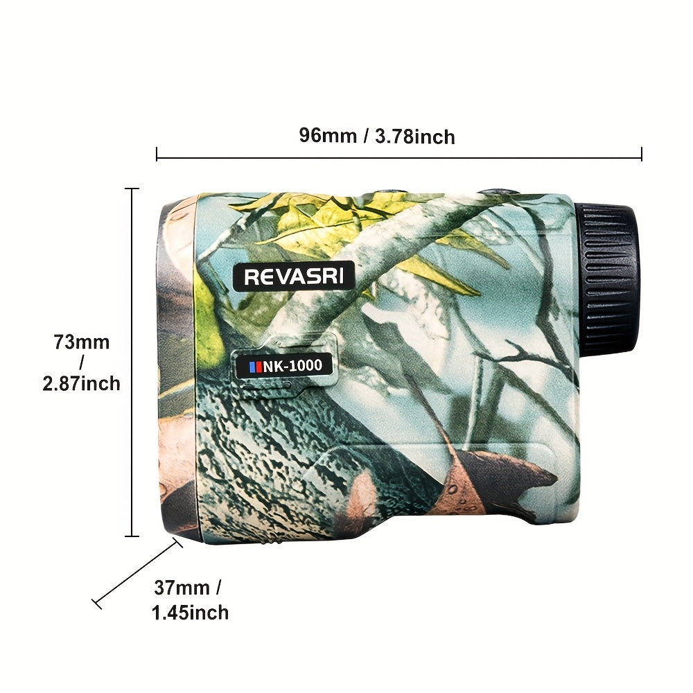 Télémètre laser monoculaire 1000 m pour le golf et les activités en plein air – Compensation de pente, verrouillage de mât, 7 modes de mesure, rechargeable par USB, design compact et léger pour la chasse et l'observation