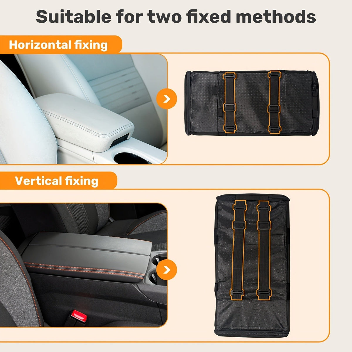 Siège auto rehausseur pour animaux avec harnais de sécurité – Coussin de transport pour chiens et chats pour console centrale, lit de voyage portable, construction robuste facile à nettoyer, plusieurs coloris
