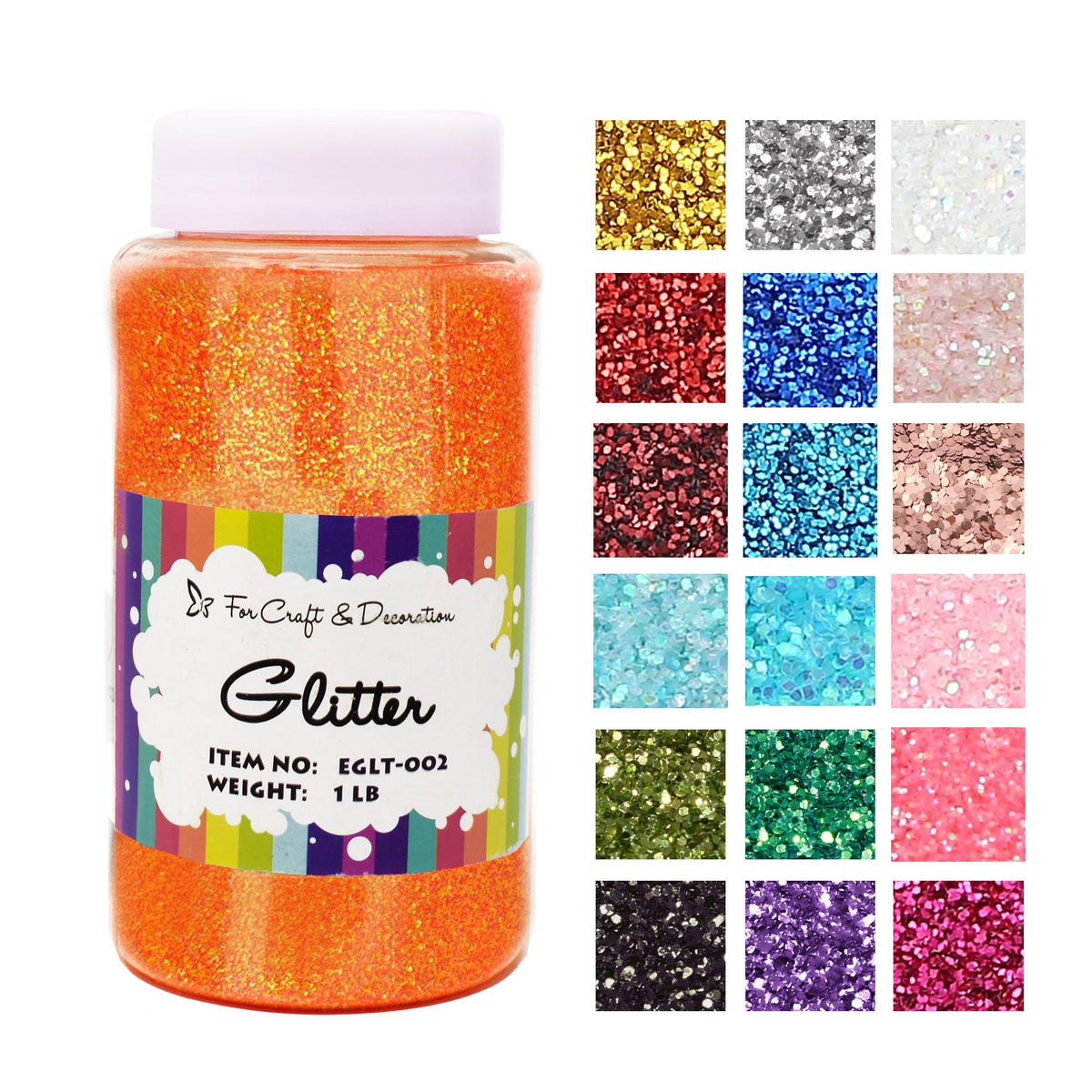 450 g de paillettes artisanales en 19 couleurs – Paillettes fines, extra fines et épaisses avec couvercle saupoudreur pour gobelets, résine, scrapbooking et loisirs créatifs, paillettes en vrac pour enfants et adultes