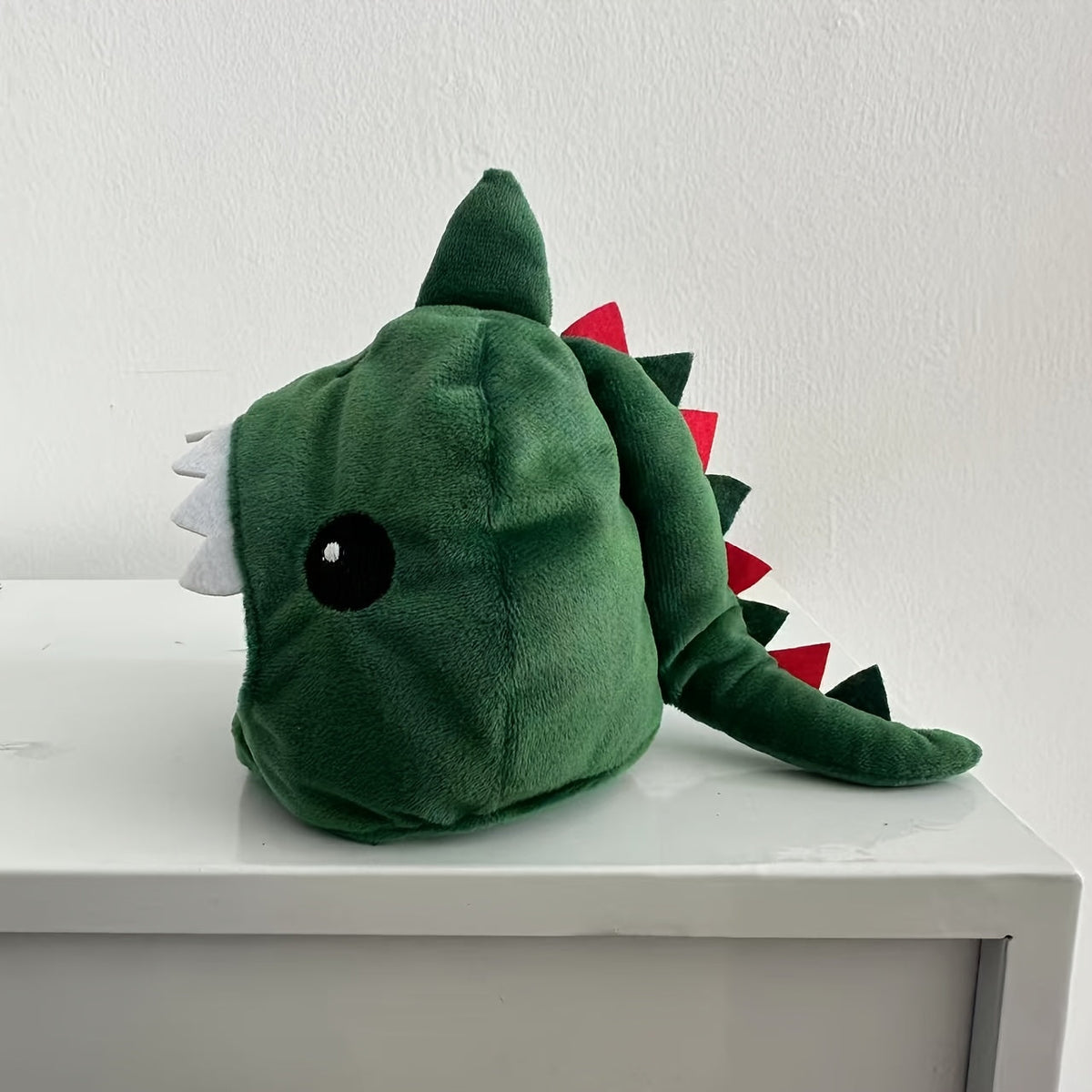Costume de chapeau dinosaure pour chat - Coiffe de dinosaure dessin animé amusante et mignonne pour chats et petits chiens, costume doux à enfiler pour animal de compagnie, parfait pour les photos, les vacances et Halloween, cadeau adorable pour chat