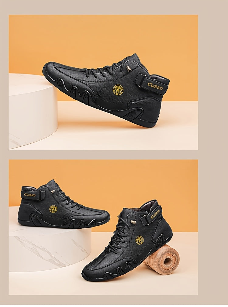 Baskets montantes pour hommes, chaussures décontractées respirantes à lacets, semelle en caoutchouc souple antidérapante, chaussures de marche en extérieur pour hommes, US 7-12, couleurs multiples