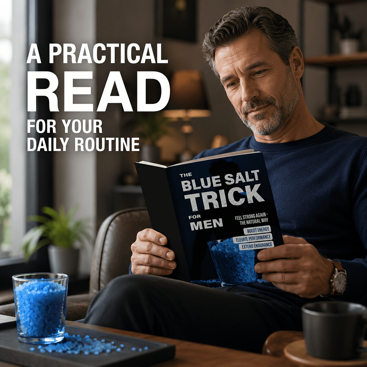 Le guide des habitudes quotidiennes du « Blue Salt Trick » pour hommes : manuel de bien-être, guide de mode de vie, développement personnel et lecture d'entraide pour hommes adultes - Idée cadeau pratique