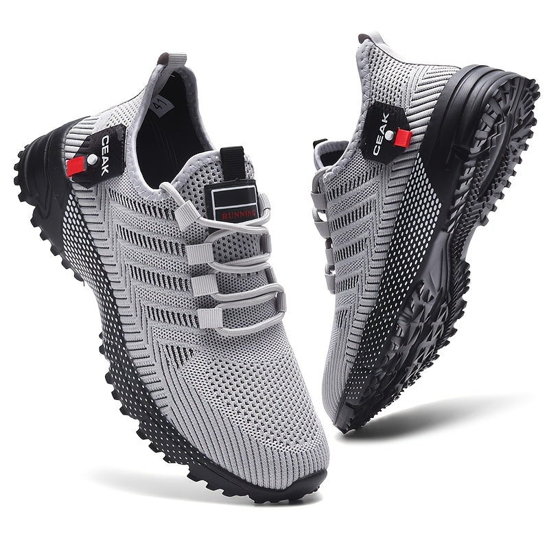Baskets respirantes en maille pour hommes – Chaussures de sport légères et antidérapantes, coupe basse, pour la course, le jogging, la salle de sport, les activités en extérieur et le quotidien, tailles US 6.5–13.5