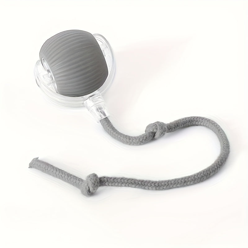 Balle jouet interactive pour chat avec corde à queue - Balle de jeu intelligente à roulement automatique avec lumière LED, balle électrique sautante automatique pour chats et chatons, jouet d'exercice pour activité en intérieur