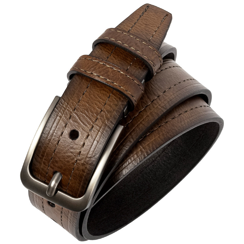 Coffret cadeau de 3 ceintures en cuir pour homme, 3,2 cm, ajustables, style classique pour pantalon habillé ou jean, cadeau idéal pour Noël ou Thanksgiving
