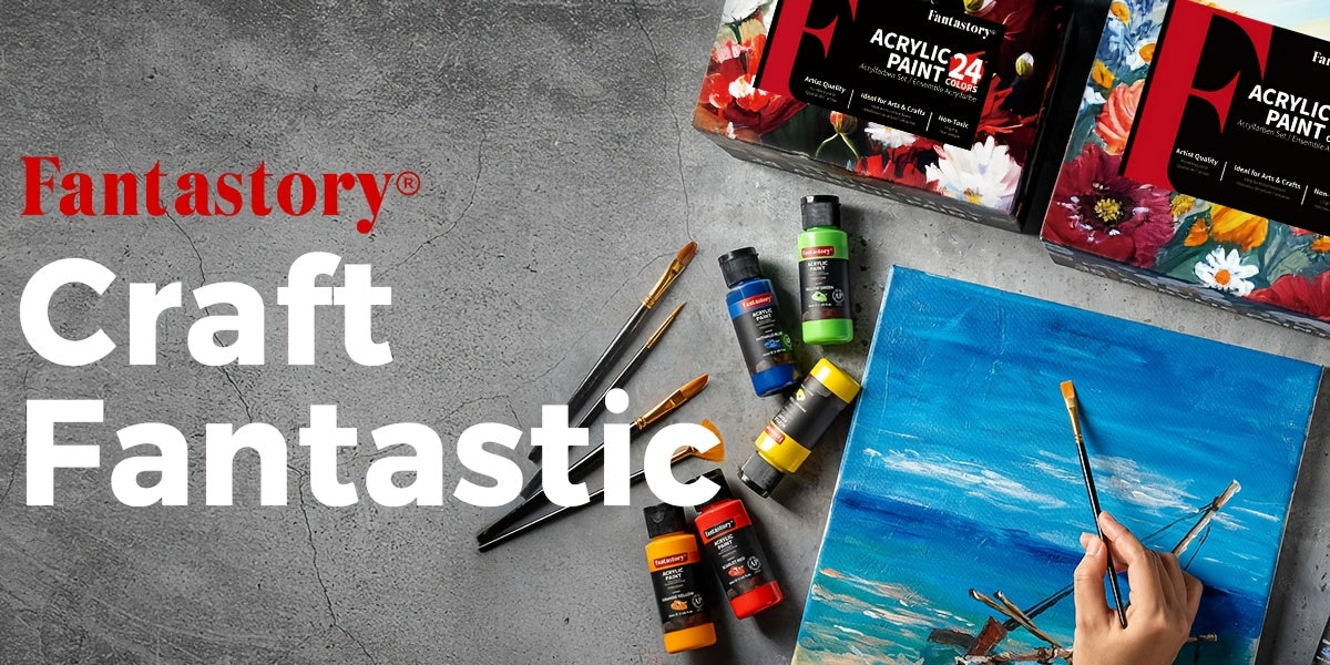 Ensemble de peinture acrylique professionnelle, 24 couleurs, grand format 60 ml, avec 12 pinceaux – Peintures acryliques riches en pigments et épaisses pour toile, bois, pierre, verre et céramique – Fournitures d'art pour débutants et artistes