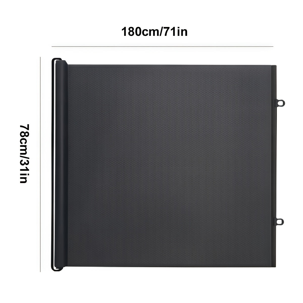Barrière de sécurité extensible pour animaux - Installation facile sans perçage pour chiens et chats, design modulable adapté aux escaliers, portes et pièces, barrière intérieure pour la maison, noir