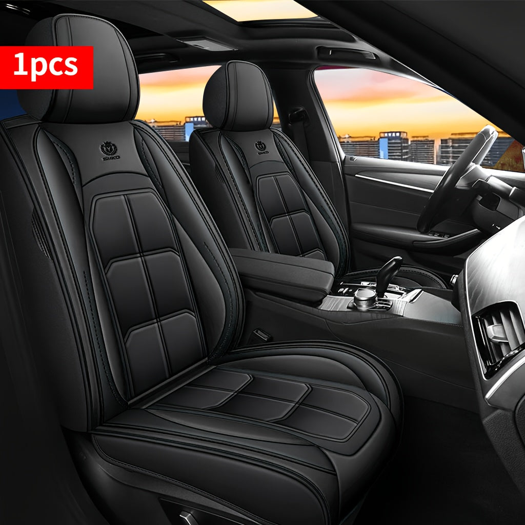 Housse de siège de voiture en similicuir, protection de siège universelle avec rembourrage en mousse pour berline, SUV et pick-up – Durable, confortable, amélioration de l'intérieur de luxe, disponible en 7 coloris pour sièges avant ou arrière