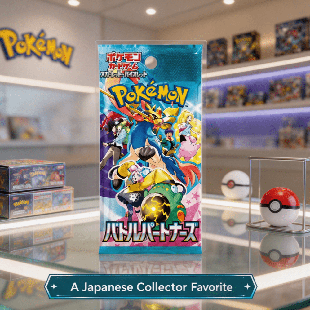 Pokémon TCG Écarlate et Violet Partenaires de combat Booster japonais – 5 cartes par booster, Pokémon partenaires des dresseurs N, Lilie, Tili, Mashynn, cartes Pokémon japonaises pour collectionneurs et amateurs d'ouverture de boosters