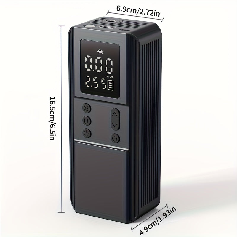 Compresseur d'air portable pour pneus de voiture, vélo, moto et ballons, manomètre numérique, arrêt automatique, versions USB et allume-cigare disponibles