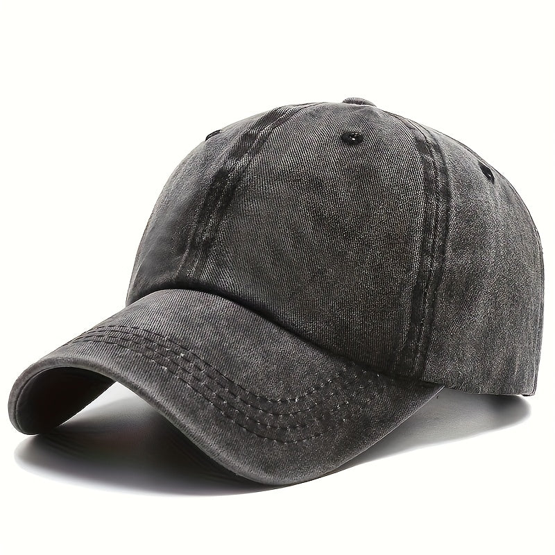 Lot de 3 casquettes rétro délavées style « dad hat » – Casquette de baseball unisexe réglable avec boucle, style vintage décontracté pour hommes et femmes, couleurs neutres, casquette durable pour le quotidien