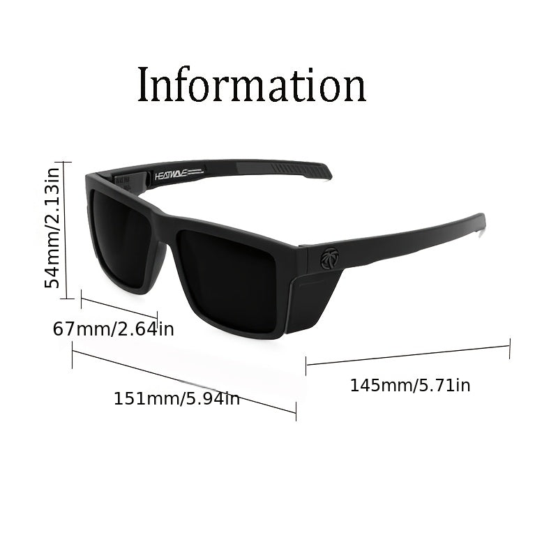 Lunettes de soleil carrées polarisées pour homme, verres photochromiques miroir UV400, monture intégrale en polycarbonate, étui inclus, 10 couleurs, pour le sport et la conduite en extérieur