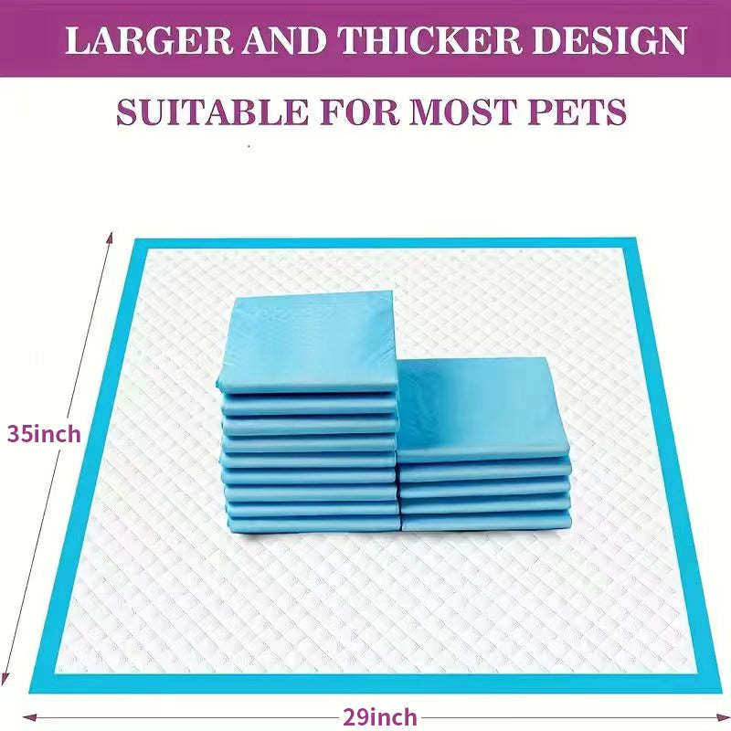 Alèses pour chiens XXXL, pack bonus 80+20 – 100 alèses jetables d'apprentissage, 6 couches, anti-odeurs et anti-fuites, pour chiens de petite et grande taille et chiens âgés, deux dimensions au choix : 58x58 cm ou 74x89 cm.