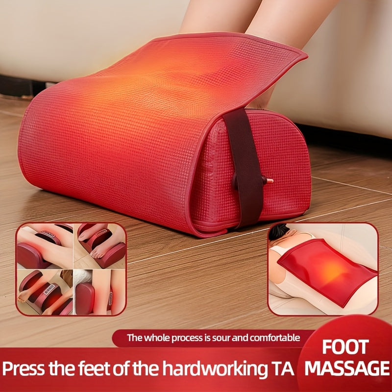 Masseur de pieds électrique avec chaleur – Pétrissage profond et compression pour jambes, pieds et bras, usage à domicile et au bureau, modèles multiples avec housses de pieds