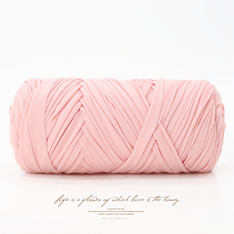 Fil de coton pour t-shirt 400 g (2 x 200 g) mélange de coton épais en 49 couleurs – Fil épais et doux pour paniers au crochet, sacs, tapis, projets de macramé et tricot – Fil de loisirs créatifs idéal pour les débutants