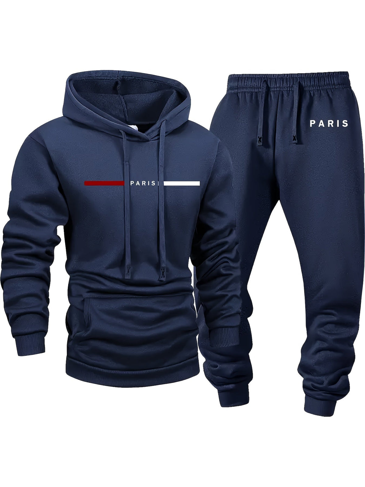Ensemble de survêtement 6 pièces pour homme, sweat à capuche et pantalon de jogging - Vêtement de sport style urbain avec imprimé « City » pour le jogging, le fitness en extérieur et le quotidien, S-XXL