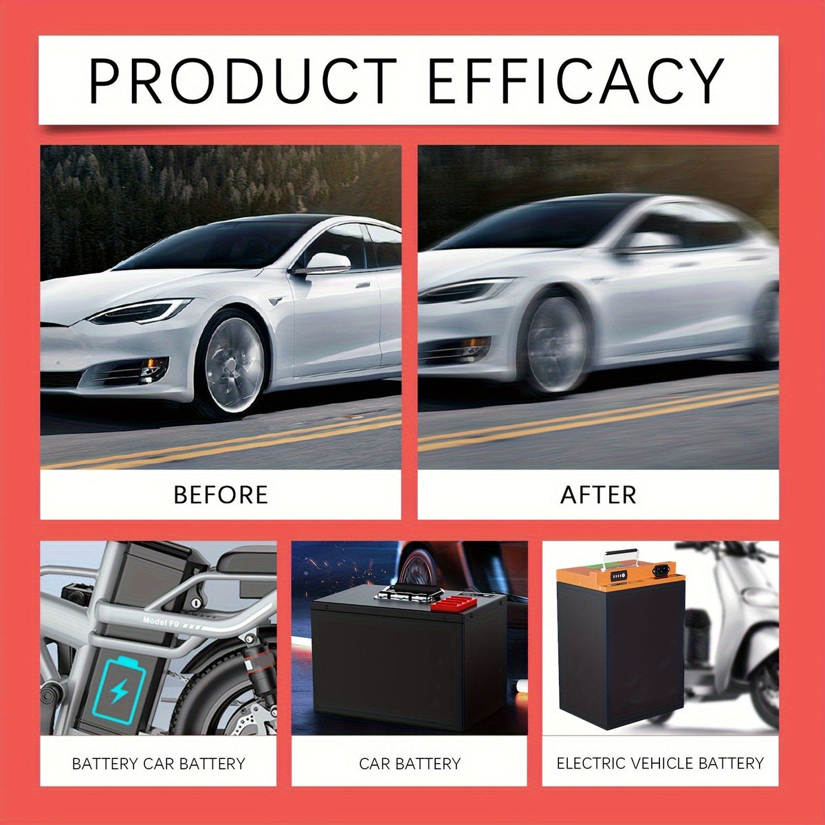 Liquide de réparation pour batterie, lot de 3, solution d'entretien pour restaurer les performances des batteries au plomb-acide et au lithium de véhicules électriques, faible odeur, sans parfum, convient à tous les modèles, 100 ml chacun