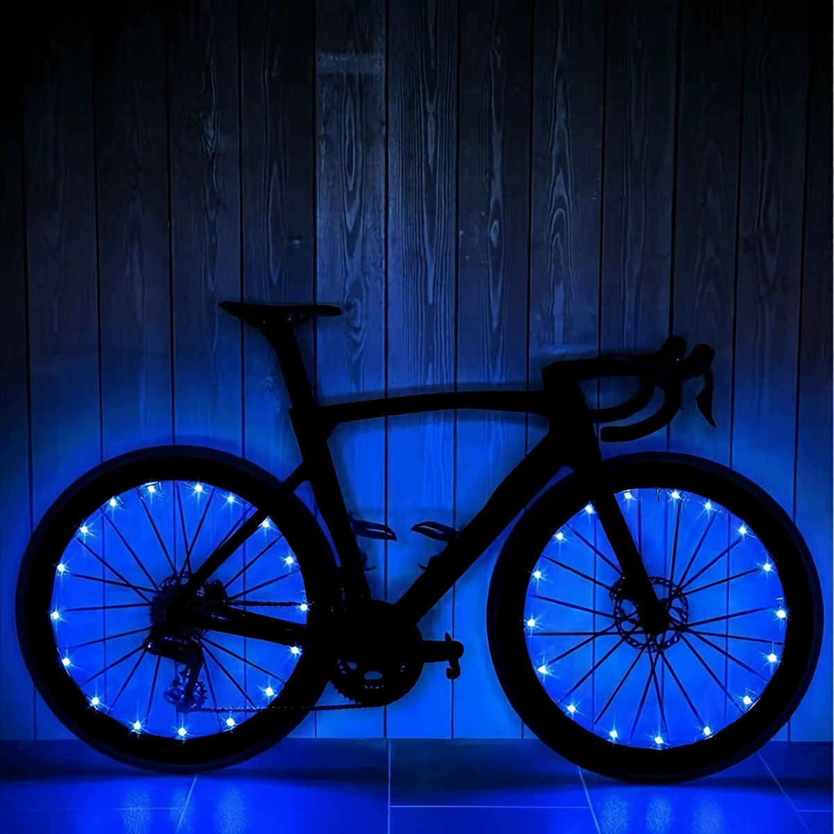 Lot de 2 lumières LED pour roues de vélo - Éclairage de rayons ultra-lumineux pour vélo, avertisseur de sécurité pour cyclisme de nuit, accessoires de décoration multicolores pour vélo