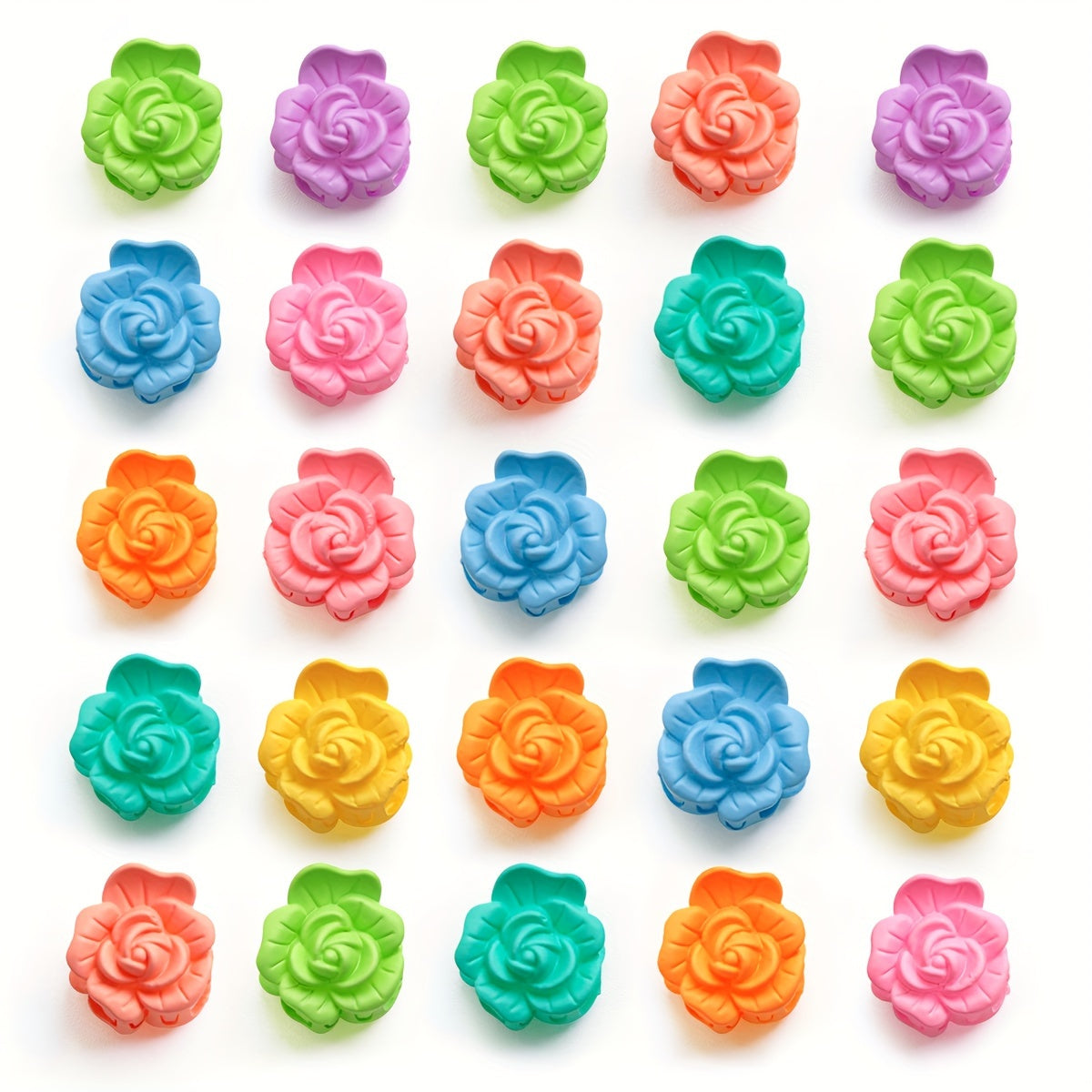 Lot de 6 pinces à cheveux pour chien fleur de pivoine – Accessoires de toilettage mignons, nœuds pour petits chiens, Yorkshire Terrier, Bichon, Teddy, Maltais et Westie, couleurs aléatoires