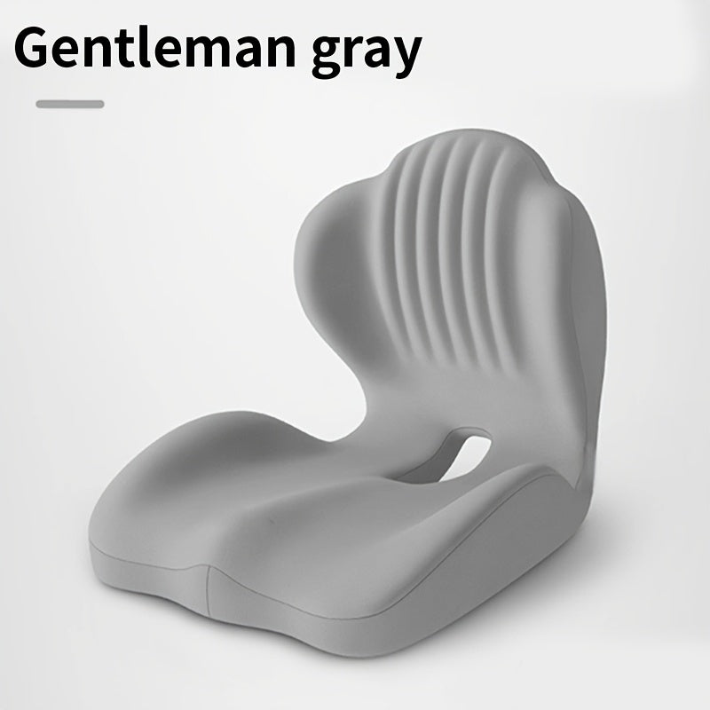 Coussin de siège ergonomique en mousse à mémoire de forme avec soutien lombaire et design creux respirant – Coussin de coccyx confortable pour chaise de bureau, siège auto, position assise prolongée, unisexe