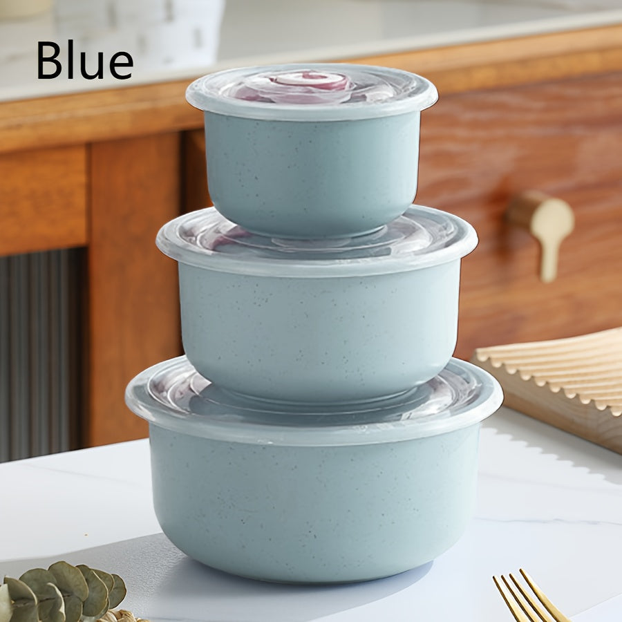 Ensemble de 3 ou 4 récipients hermétiques pour réfrigérateur - Boîtes de rangement en plastique grande capacité pour fruits, légumes, viande, œufs, restes - Empilables, sans BPA, faciles à nettoyer, conservation fraîcheur