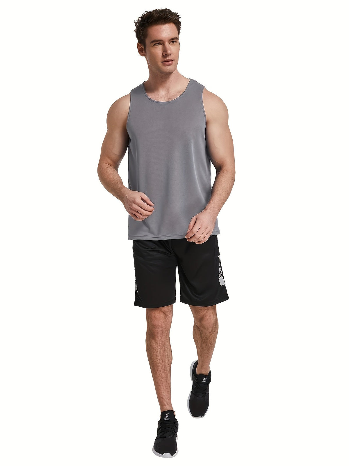 Lot de 6 débardeurs de sport pour homme, respirants et anti-humidité, pour la course, l'entraînement, la randonnée et les activités athlétiques, S-XXL