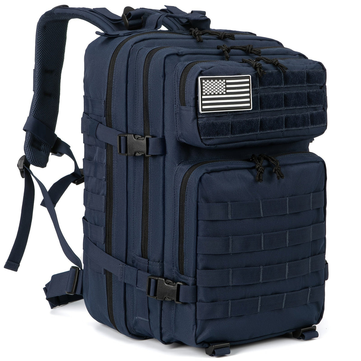Sac à dos tactique 45 L pour hommes et femmes – Sac de randonnée, camping et voyage grande capacité, sac d'évacuation 3 jours pour le fitness et l'aventure en plein air, 13 coloris disponibles